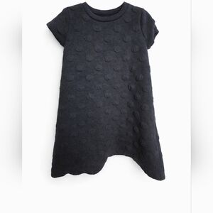 H&M Textured Dot Knit Dress Navy Girls 4-6Y